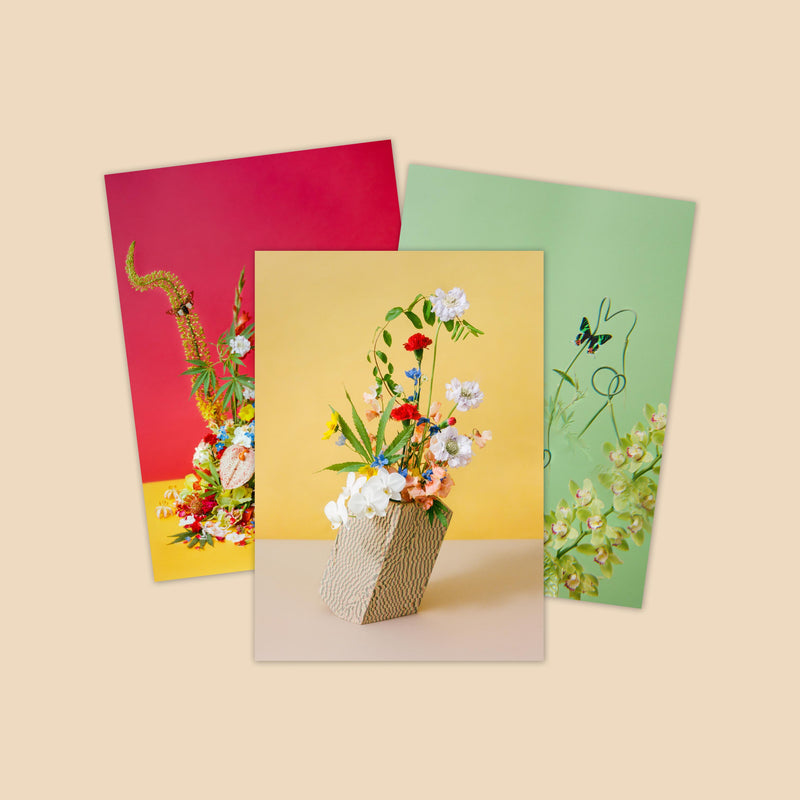 Flower Pot Postcard Print Set